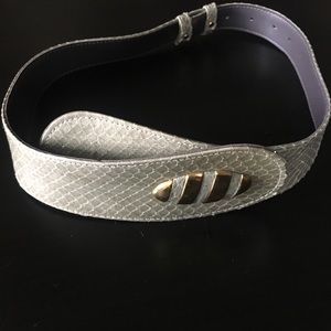 Vintage genuine snake skin belt
